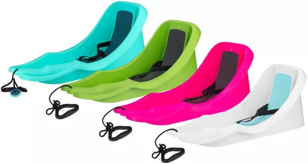 Trineo para Bebé Baby Rider - Asiento Ergonómico con Cinturón - Respaldo Alto - 75 x 40 cm - Hasta 25 kg