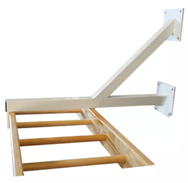 HERRAJE PARA ESCALERA HORIZONTAL -2 UDS- entrenamiento gimnasio BRAQUIACION SOPORTE