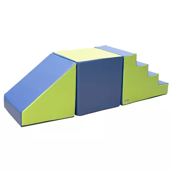 SET FIGURAS N 3 (ESCALERA, CUADRADO, RAMPA)  - AZUL/VERDE, 60 CM