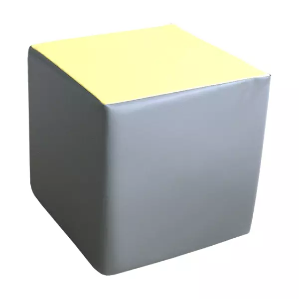 FIGURA CUADRADO 60 CM - AMARILLO/GRIS, 60 CM