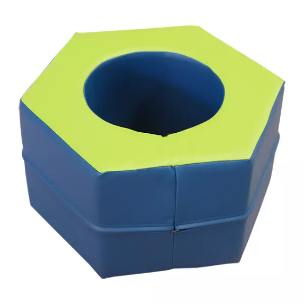 FIGURA TUERCA 60X60X30 CM - 60X60X30 CM, AZUL/VERDE
