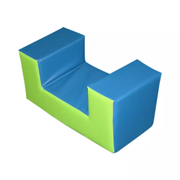 FIGURA MINIASIENTO  RECTO 30X60X30 CM - LILA/VERDE, 30X60X30 CM