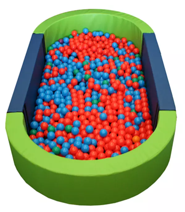 PISCINA DE BOLAS OVALADA LLENADO PELOTAS, 300 X 150 X 40 CM ALTO X 15 CM ANCHO