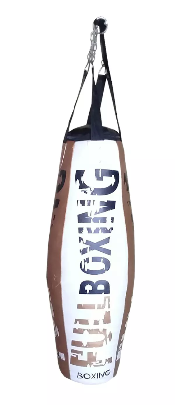 SACO BOXEO FULLBOXING ROMBO - USO NO PROFESIONAL- - 120, BLANCO/ORO