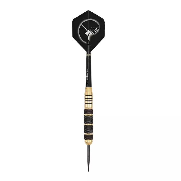 Set 3 dardos p.acero CORE PLUS WIN-BLK/GOLD 23 gr