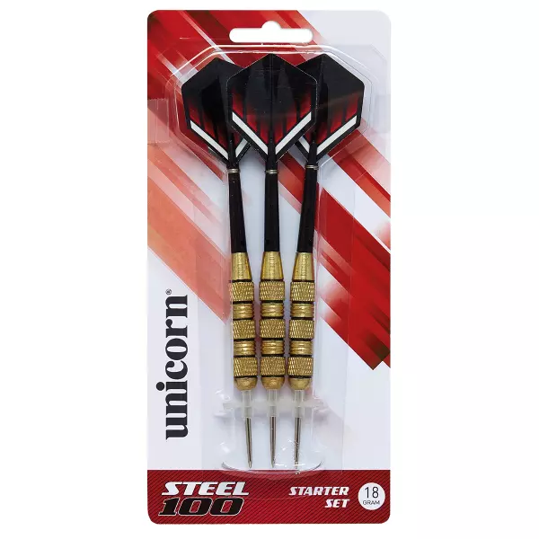Set 3 dardos p.acero "STEEL 100". 18gr