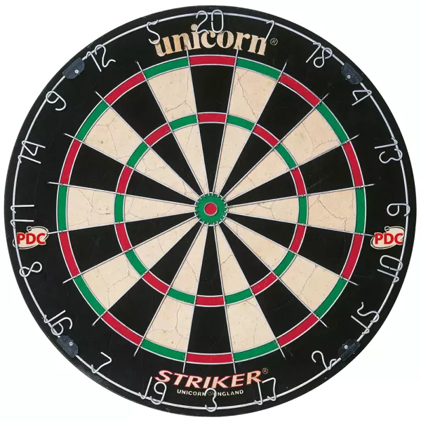 Diana de pelo compet. UNICORN "STRIKER"  dardos punta acero incluidos