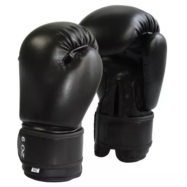 GUANTES BOXEO JUNIOR NEGRO-GRIS 6 OZ