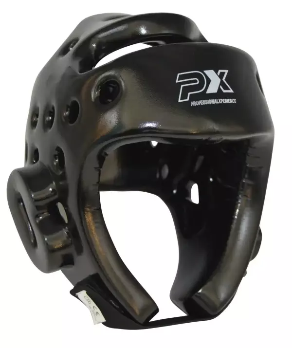 CASCO TAEKWONDO NEGRO/BLANCO PX
