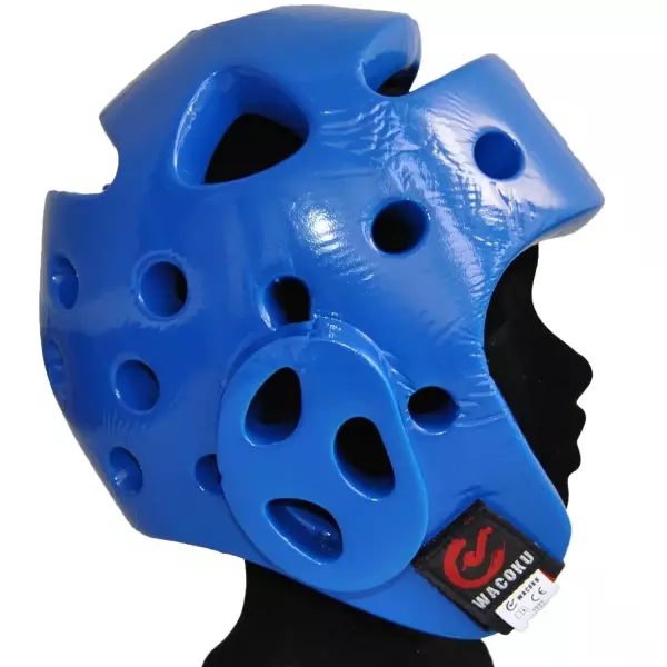 CASCO WACOKU WTF ROJO TAEKWONDO ROJO/AZUL
