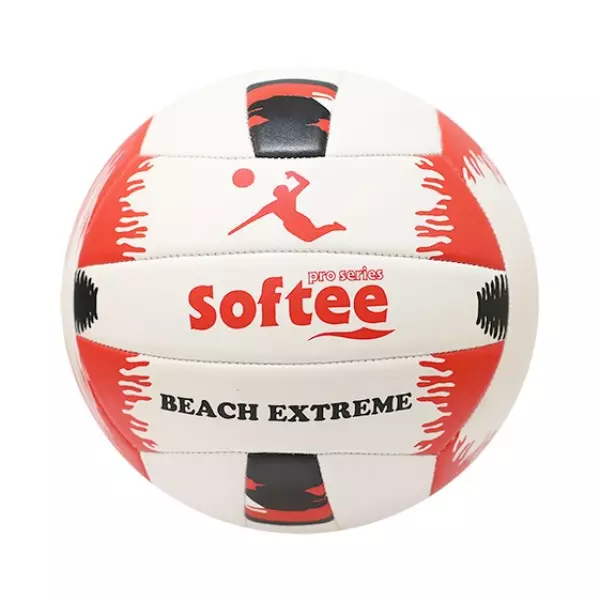 BALON VOLEY SOFTEE BEACH EXTREME - VOLEY PLAYA, BLANCO/ROJO#