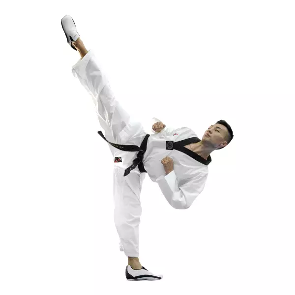 Dobok WTF Diamond. Cuello Negro. 3
