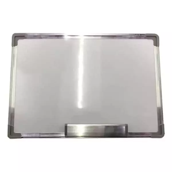 PIZARRA MAGNÉTICA CERCO DE ALUMINIO 60X90CM CON SOPORTE NEUTRAL