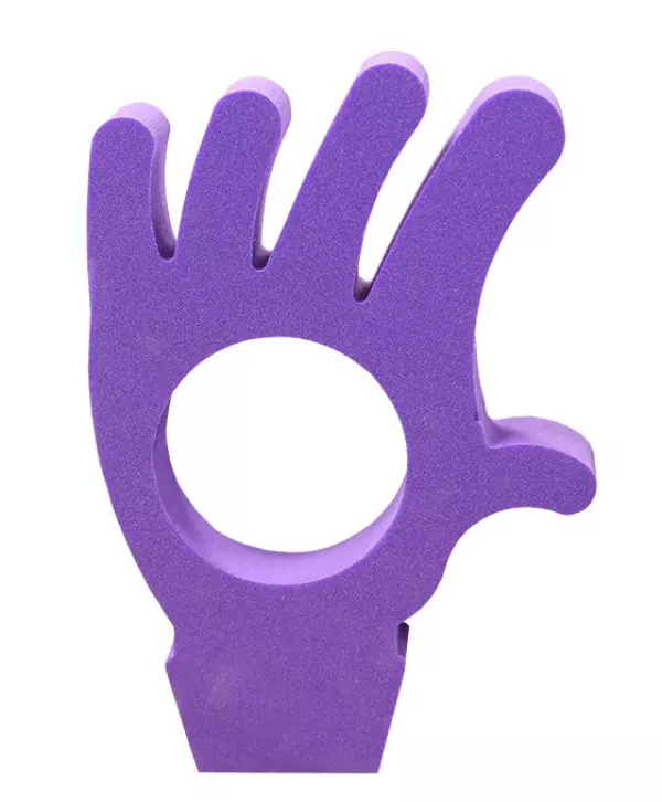 TAPIZ CON FORMA DE MANO - VIOLETA,