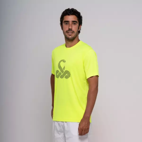 CAMISETA VIBOR-A TAIPAN HOMBRE - AMARILLO FLUOR, S