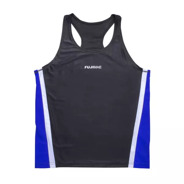 Camiseta Savate. Negro-Azul. S