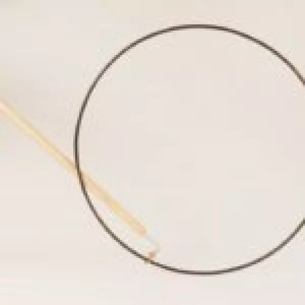 Aro metálico Juego del aro 45 cm CON GANCHO MANGO DE MADERA