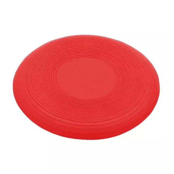 DISCO LANZAMIENTO SUPER SEGURO CAUCHO - ROJO, 18CM FRISBEE