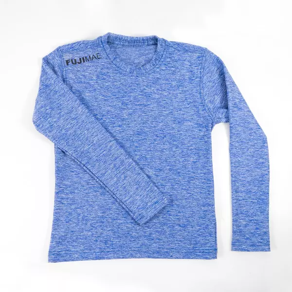 Camiseta LS Training - Kids. Azul. YS