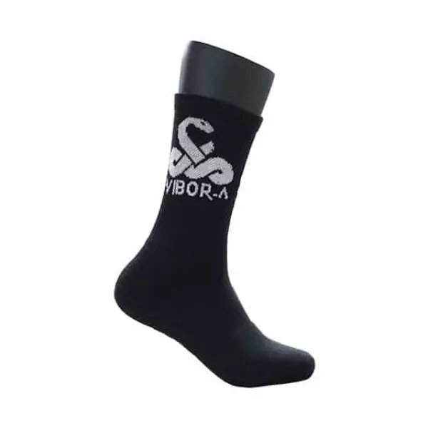 CALCETINES VIBOR-A PREMIUM NEGRO/BLANCO PADEL