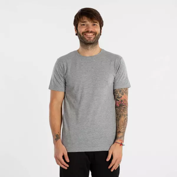 CAMISETA SOFTEE SPORTWEAR HOMBRE - GRIS CLARO, XL