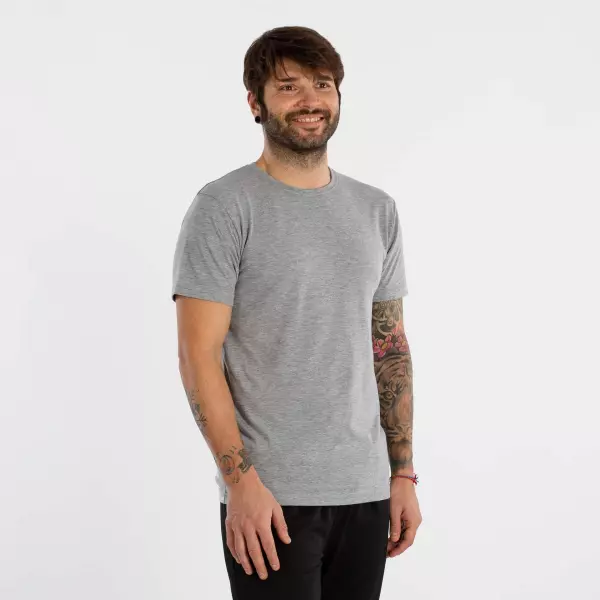 CAMISETA SOFTEE SPORTWEAR HOMBRE - XXL, GRIS CLARO