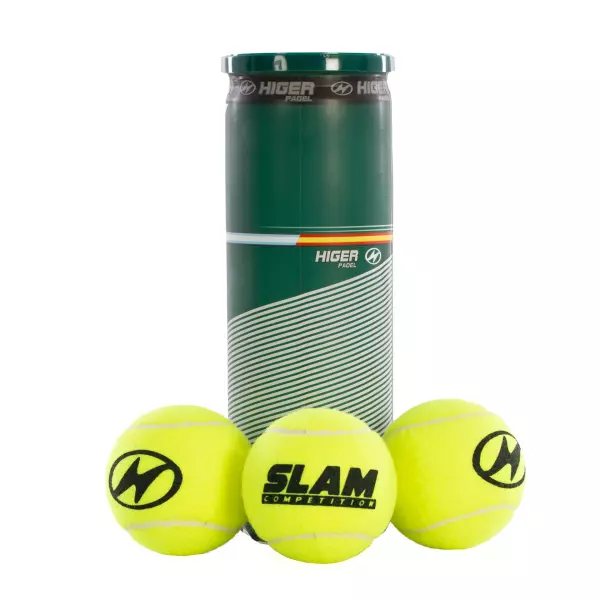 BOTE 3 PELOTAS PADEL HIGER PADEL SLAM COMPETITION