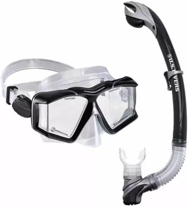 SET MÁSCARA U.S. DIVERS COMBO SIDEVIEW II BUCEO GAFA RESPIRADOR
