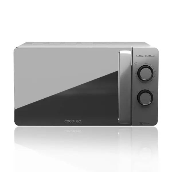 Cecotec ProClean 3160 Mirror Microondas con Grill 20L 700W Plata