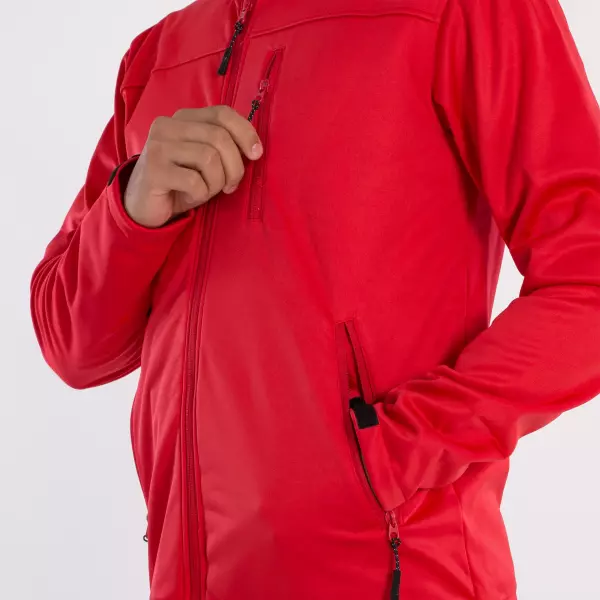 SOFTSHELL JACKET SOFTEE REGIS HOMBRE - ROJO, XXL