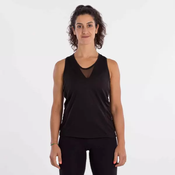 CAMISETA SOFTEE TIRANTES IMPULSE MUJER - NEGRO, XL