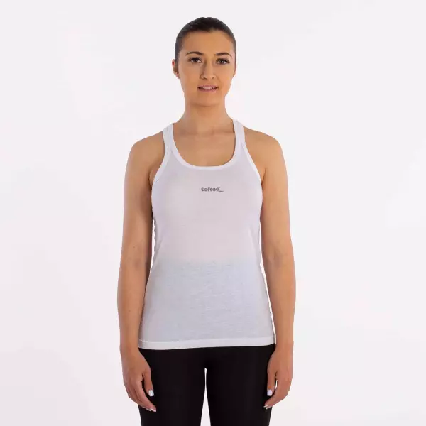 CAMISETA SOFTEE TIRANTES MOTIVATION MUJER - S, BLANCO
