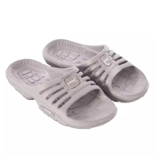 CAJA 12 PARES CHANCLA MODELO EVY - GRIS, 36-41