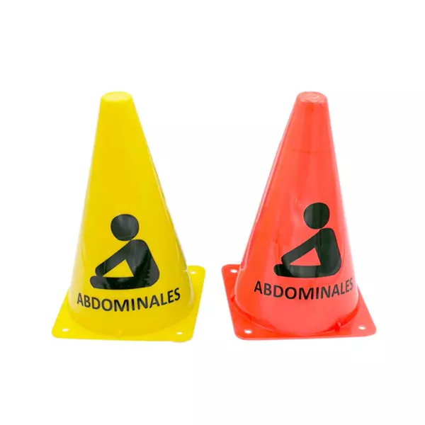 CONO TRAINING ABDOMINALES - 23CM, VERDE