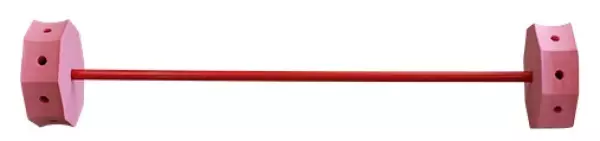 HALTERA PLASTAZOTE MANGO PVC - 100CM, ROJO/ROJO