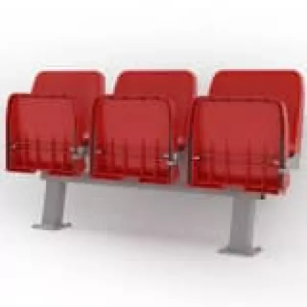 Asiento abatible con respaldo alto modelo AB GRADA, FUTBOL