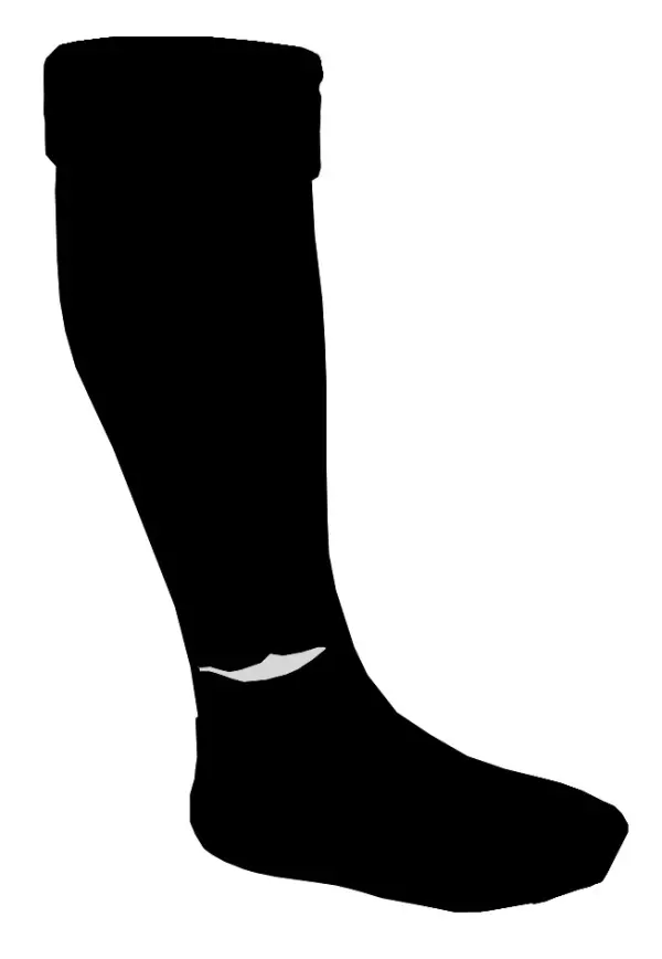 PAR MEDIAS FUTBOL  - 30-34, NEGRO