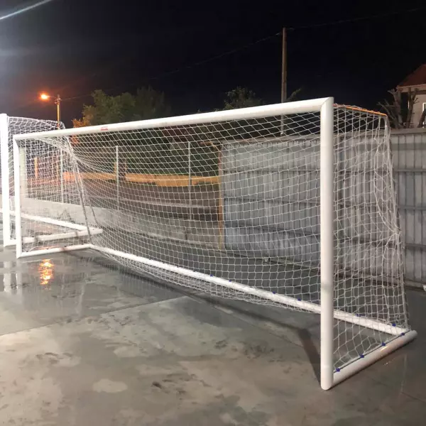 JUEGO PORTERIAS ALUMINIO FUTBOL 7  90 MM TRASLADABLES PORTES PAGADOS