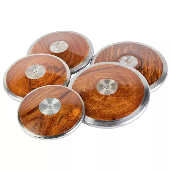 DISCO DE ATLETISMO DE ACERO Y MADERA