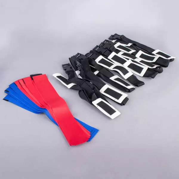 KIT DE 8 CINTURONES CON CINTA PARA RUGBY TAG