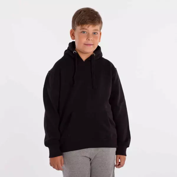 SUDADERA SOFTEE KELVIN INFANTIL - 12 AÑOS, NEGRO