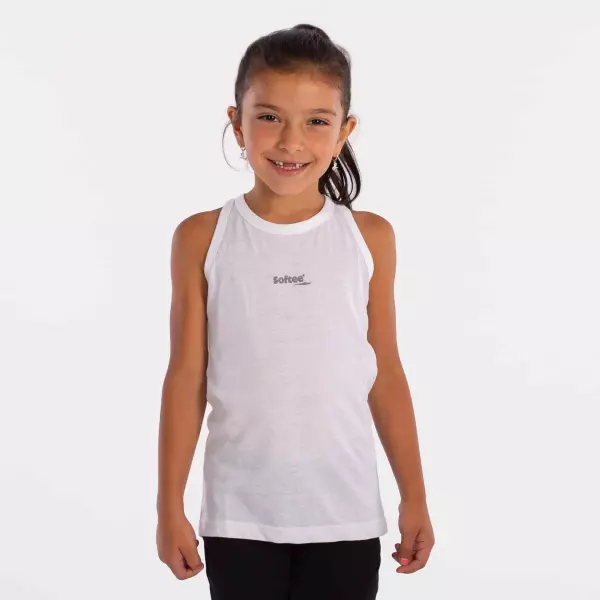 CAMISETA SOFTEE TIRANTES MOTIVATION NIÑA - BLANCO, 8 AÑOS