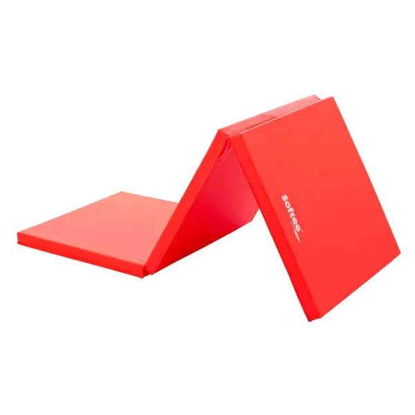 COLCHONETA PLEGABLE 180X60X4 CM SOFTEE PREGUNTAR STOCK - Rojo
