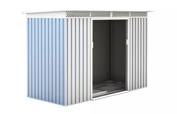 CASETA METALICA RUTLAND SILVER 3,93 M2 A277 X F142 X H184 CM KIS12135