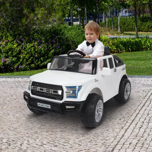 Coche Electrico Blanco 111x63x57cm
