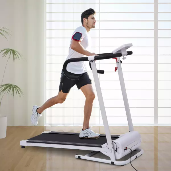 Cinta de Correr Plegable y Eléctrica de 500W para Fitness 1-10Km/h con Pantalla LCD y Carga Máx. 110kg,PREGUNTAR STOCK