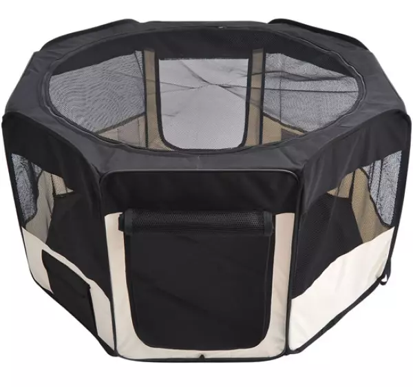 Parque Mascotas Plegable 2 Medida Juego Entrenamiento Dormitorio Perro Cachorros 114x48x58cm