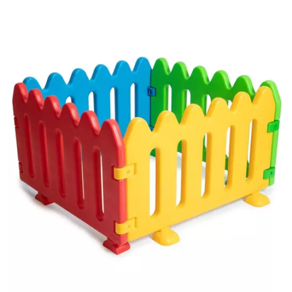 Valla infantil de plástico Multicolor 106x67 PLEGABLE