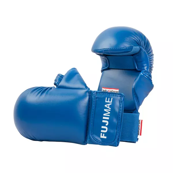 Guantillas Karate Advantage con Pulgar. Azul. XS