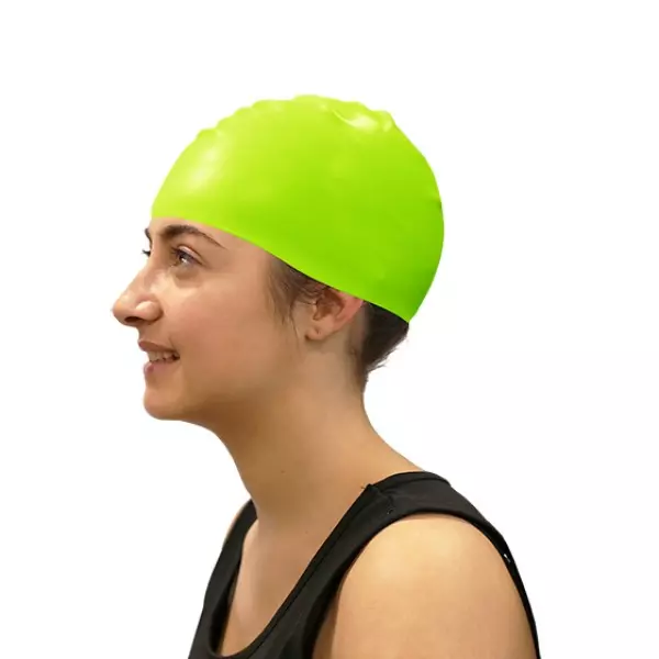 GORRO NATACION SILICONA SOFTEE - SENIOR, VERDE